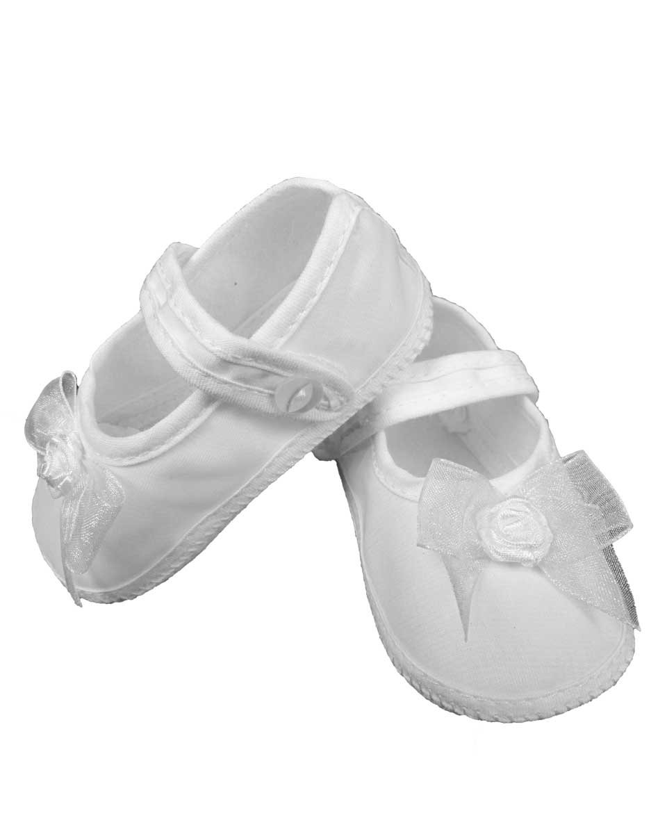 Girls Organza Shoe with Bow