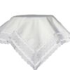 Girls Cotton Batiste Blanket with Cluny Trim