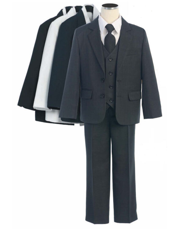 COLE Boys Suit with Shirt and Vest (5-Piece)