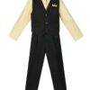 Boys’ 4 Piece Pinstripe Vest Set