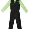 Boys’ 4 Piece Pinstripe Vest Set