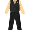 Boys’ 4 Piece Pinstripe Vest Set