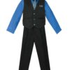 Boys’ 4 Piece Pinstripe Vest Set