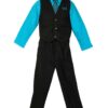 Boys’ 4 Piece Pinstripe Vest Set