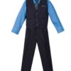 Boys’ 4 Piece Pinstripe Vest Set