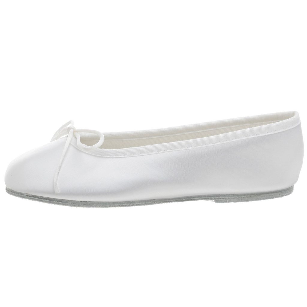 Dempsey Marie Baby & Girl's Satin Dyeable Ballet Flats with Cinch Tie Chord