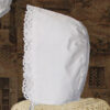 Girl 26" Cotton Heirloom Christening Gown with Hand Embroidery and Lace