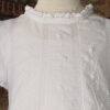 Girl 26" Cotton Heirloom Christening Gown with Hand Embroidery and Lace
