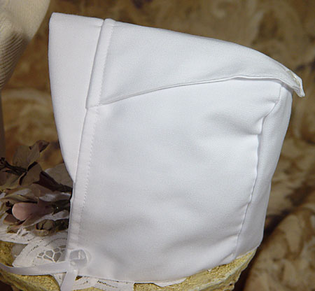 Boys White Gabardine Christening Baptism Knicker Set - HAT ONLY - 6-12 Month (17-22 lbs)