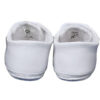 Baby Boys All White Genuine Leather Saddle Oxford Crib Shoe with Perforations