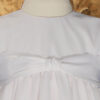 Girls Cotton Day-length Organza Dress Christening Gown Baptism Gown with Satin Hem