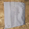 Girls 30" Poly Cotton Christening Gown with Organza Ruching Accents and Bonnet