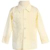 Boys Long Sleeve Pleated Tuxedo Dress Shirt