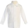 Boys Long Sleeve Pleated Tuxedo Dress Shirt