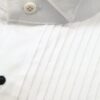 Boys or Mens Tuxedo White Wing Collar 1/4" Pleat Suit Dress Shirt