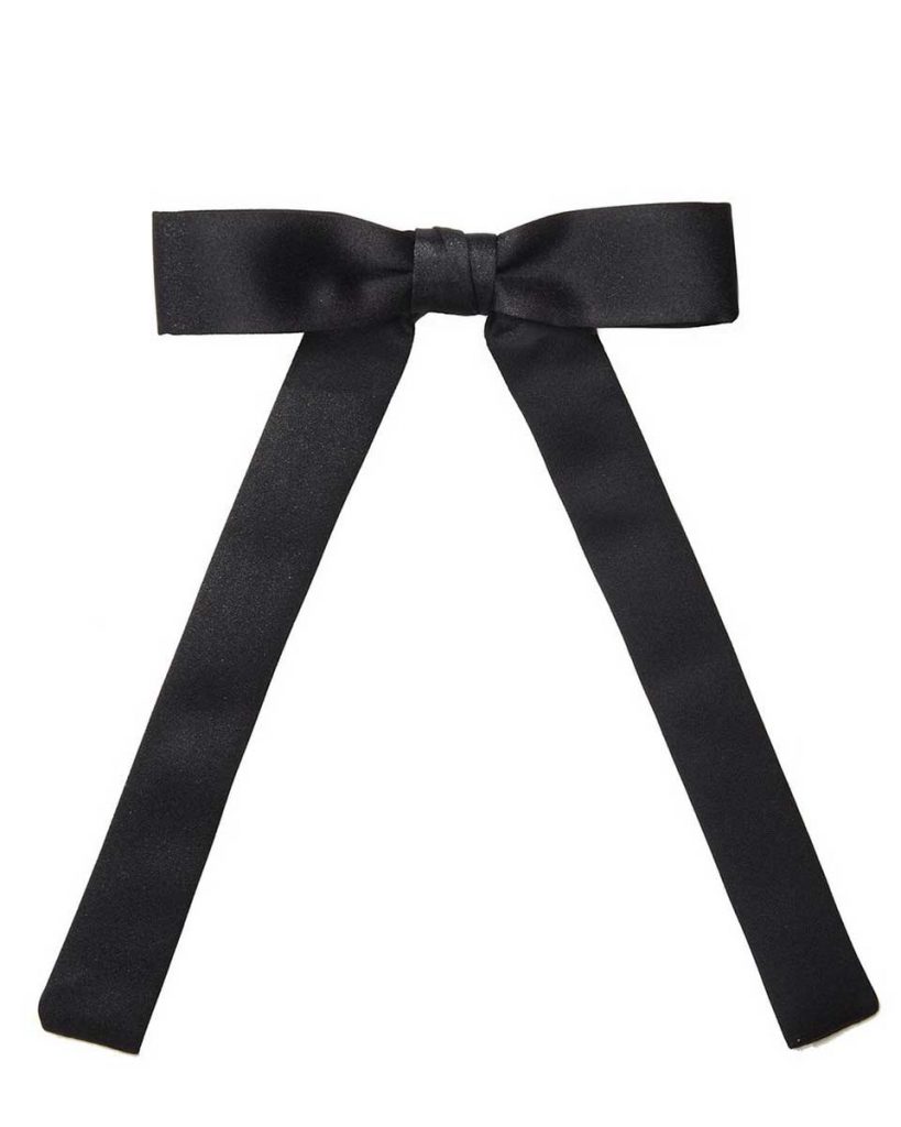 Boys Black Satin Western Tie - Christening.com