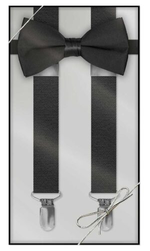 Boys and Mens Suspender & Bow Tie Gift Box Set