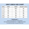Asymmetric Ruffles Satin/Organza Flower Girl Dress Size Chart Image