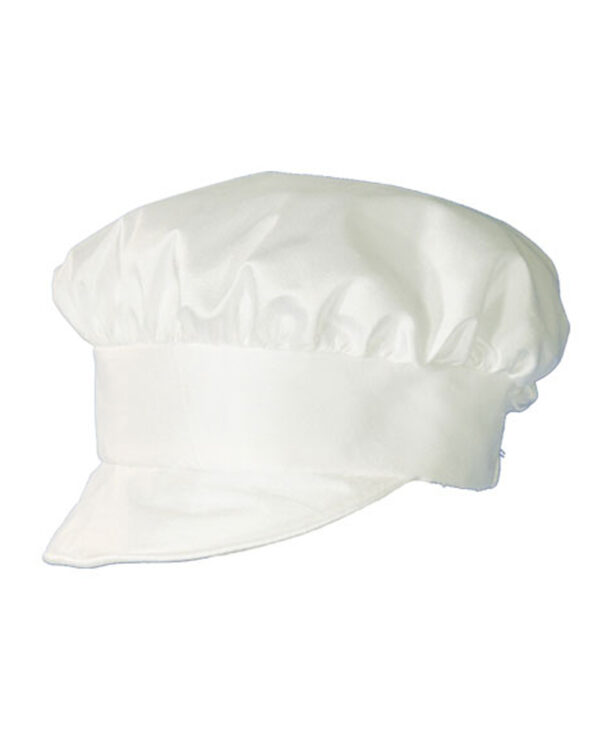 Boys Simple Silk Christening Baptism Captain Style Hat with Brim