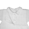 Boy’s Short Sleeve Soft White Cotton Knit Romper with Vest
