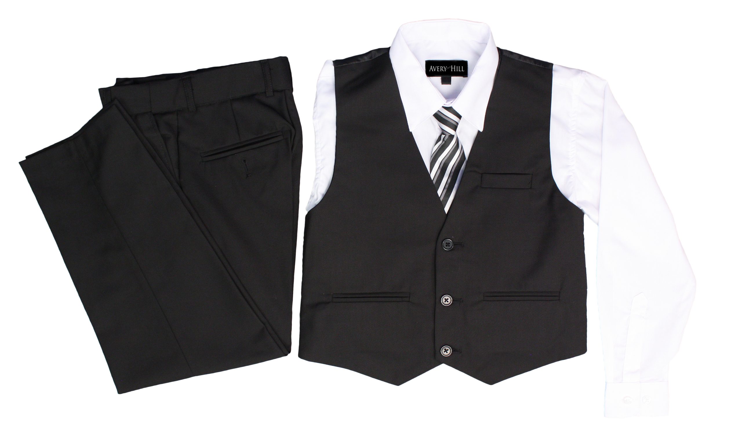 Boy's Black Suit - Vest and Pants