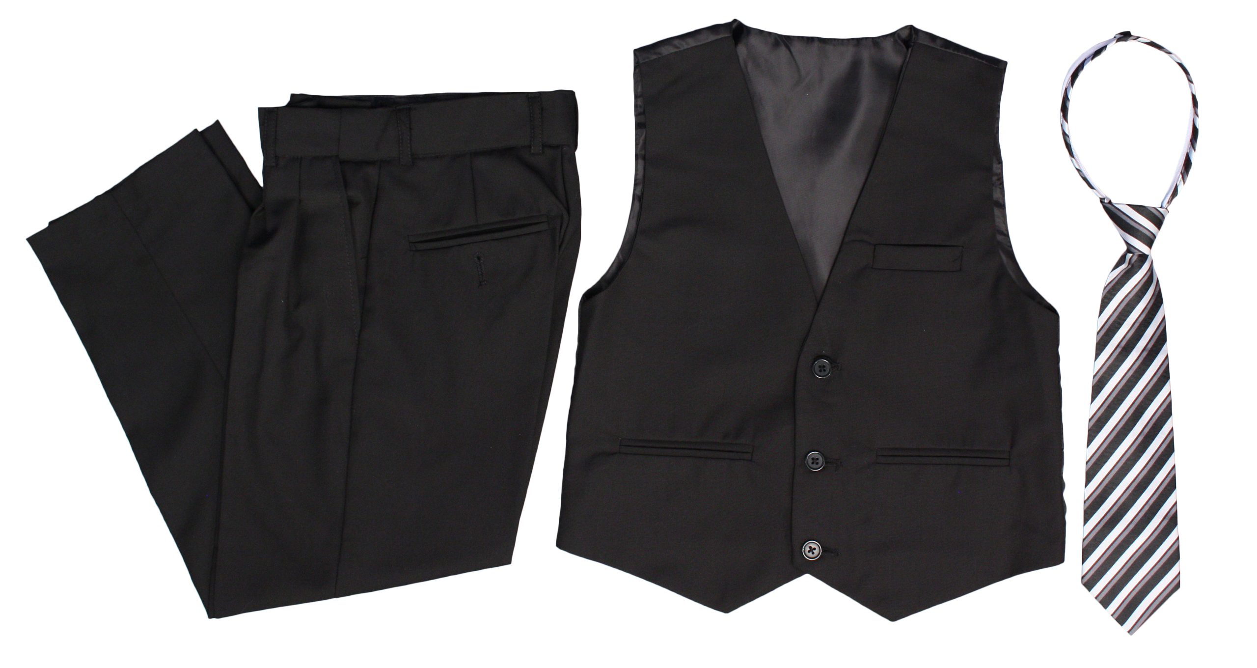 Boy's Black Vest and Pants