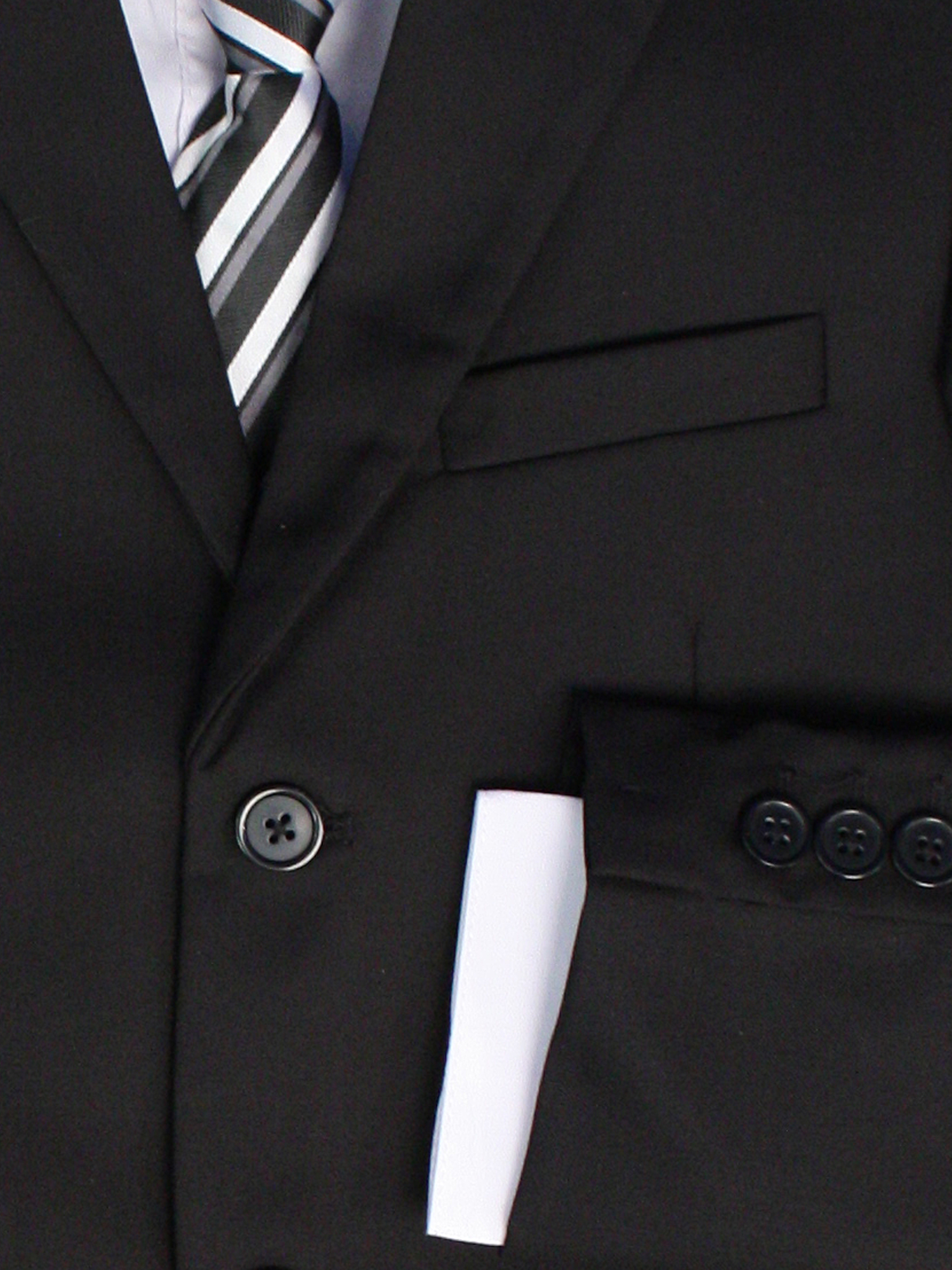 Boy's Black Suit - Cuff